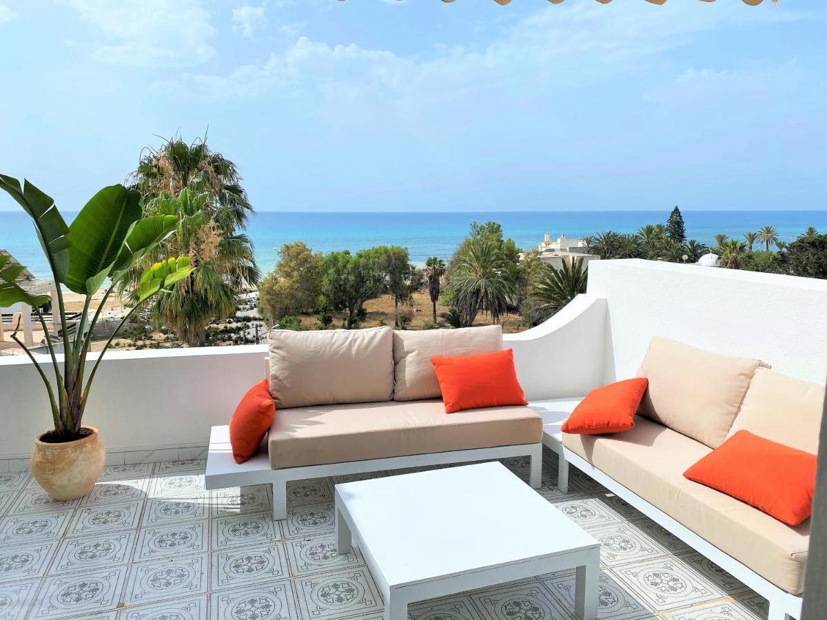 Roof Top Pied Dans L'Eau Panoramic View, 80 Meters From Seaside Hammamet Exterior foto