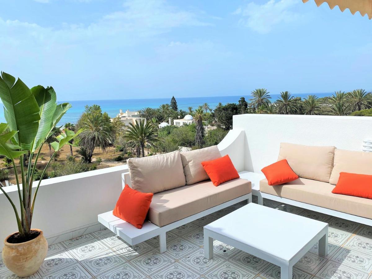 Apartamento Roof Top Pied Dans L'Eau Panoramic View, 80 Meters From Seaside Hammamet Exterior foto